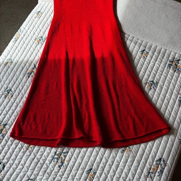 Anthropologie Sunday in Brooklyn Open Back Knit Maxi Dress, Red – Medium - Picture 4 of 6